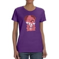 thumbnail image 1 of Cute Dog With Hearts T-Shirt Women -Smartprints Designs, Female 3X-Large, 1 of 4
