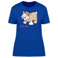 thumbnail image 1 of Cute Dog With Pink Bowtie T-Shirt Women -Image by Shutterstock, Female Small, 1 of 2