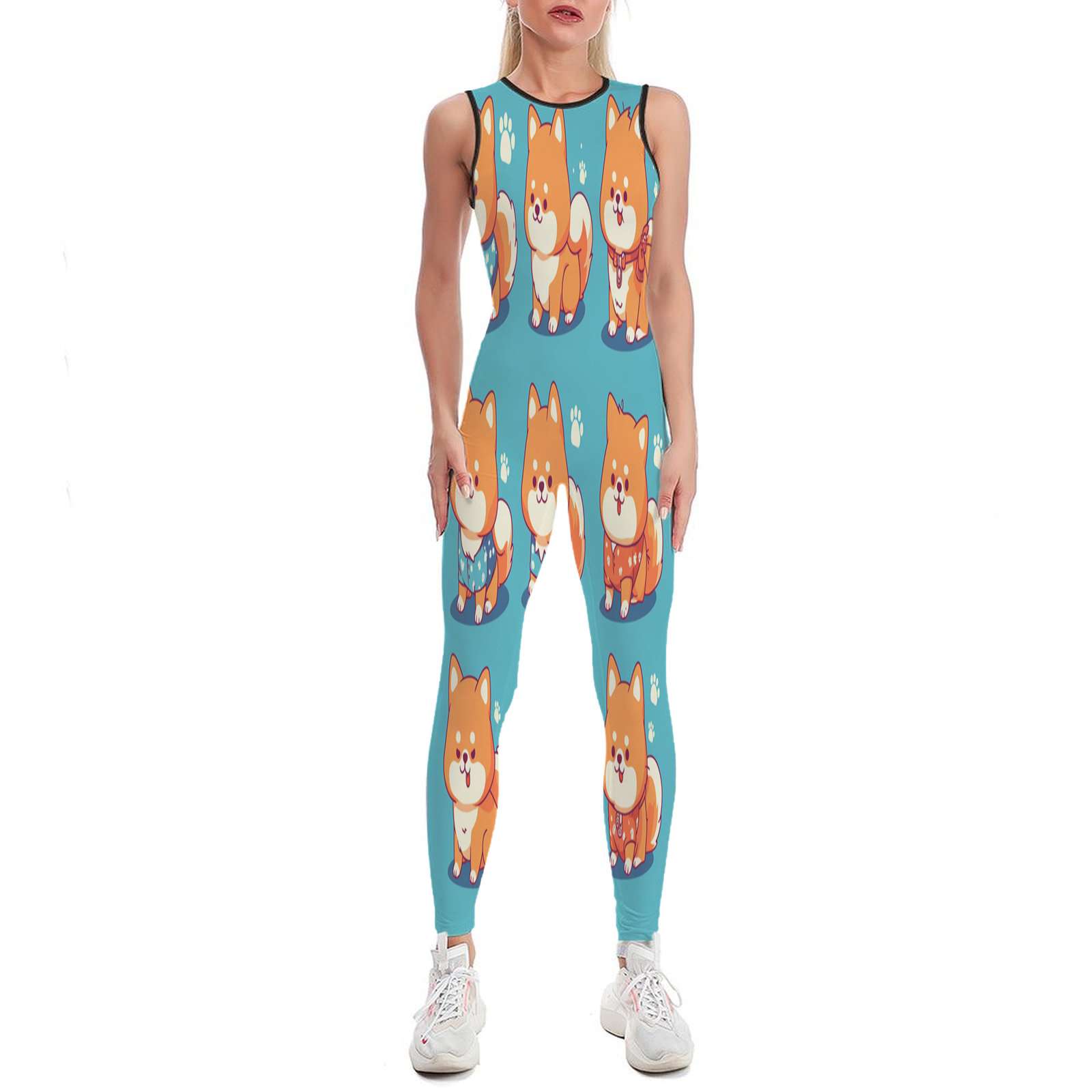 SMALL DOG - Doggy Fitness Club Navy Onesie main image 0