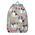 thumbnail image 1 of Cute Dog and Bone Backpack, Waterproof Bookbag with Playful Puppy and Cartoon Dog Pattern for Teens, 1 of 5