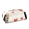 thumbnail image 1 of Cute Dog and Love Tissue Box Cover Leather Square Rectangle Tissue Box Holder for Bathroom Living Room Desk Office Decor, 1 of 7