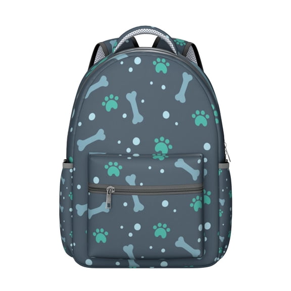 Cute Dog with Sunglasses Backpack - Summer Vibes for Campus & Travel, Fun Dog Lover Gift, Spacious Main Compartment, Side Pocket for Water Bottle