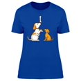 thumbnail image 1 of Cute Doga Playing With A Bone T-Shirt Women -Image by Shutterstock, Female Small, 1 of 2