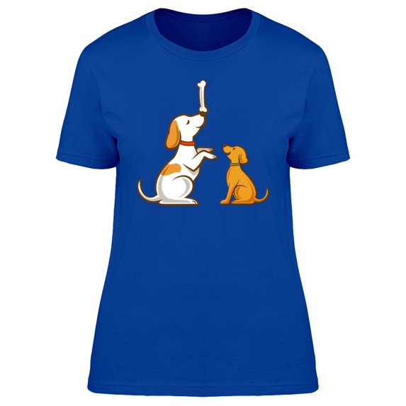 Cute Doga Playing With A Bone Tee Women's -Image by Shutterstock