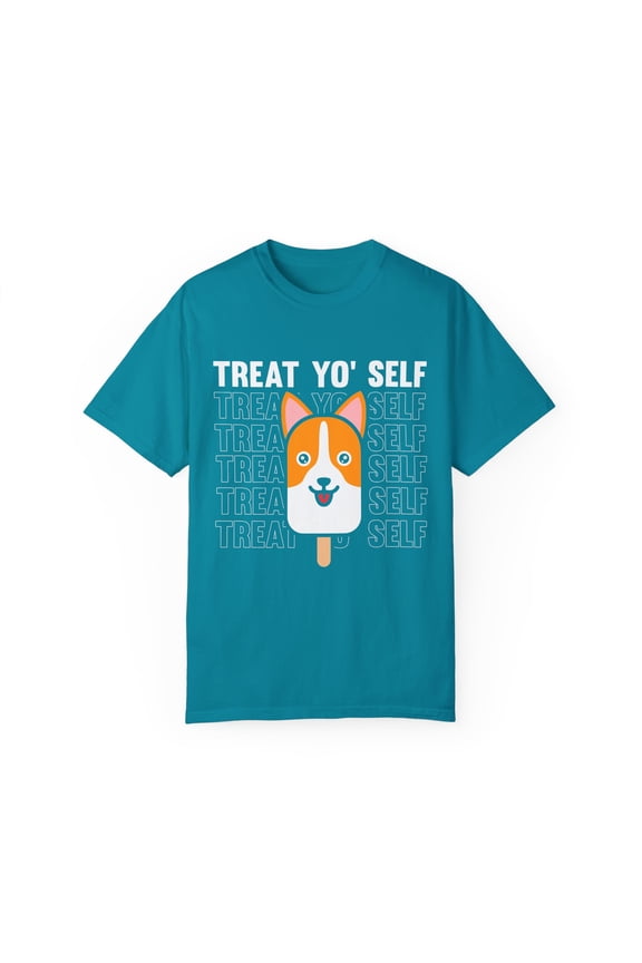 Cute Doggos Enthusiast Graphic Dog Furry Pet Lover Novelty Vintage Sunsent Corgi Corgis Parents Humorous Doggy Unisex Garment-Dyed T-shirt