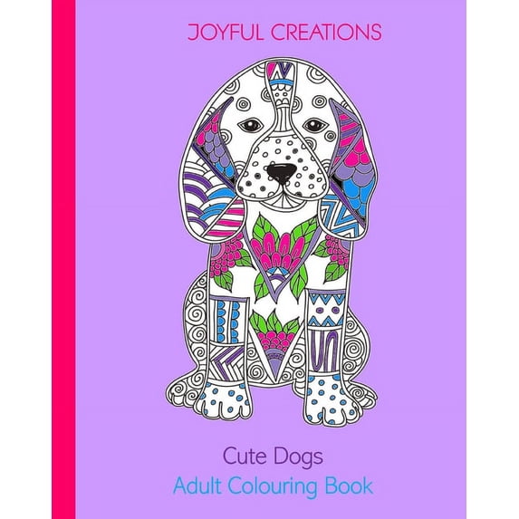 Cute Dogs: Adult Colouring Book (UK Edition), (Paperback)