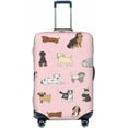 thumbnail image 1 of Cute Dogs Animals Luggage Suitcase Covers Elastic Washable Cartoon Pets Luggage Protector Travel Suitcase Protective Cover For Kid And Adult, S (Fit 18-21 Inch Luggage), 1 of 6