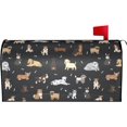 thumbnail image 1 of Cute Dogs Animals Mailbox Cover Magnetic Waterproof Mail Wraps Post Letter Box Covers for Outdoor Garden Use 21x18 in, 1 of 6
