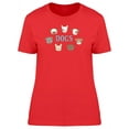 thumbnail image 1 of Cute Dogs Doodles Cartoon T-Shirt Women -Image by Shutterstock, Female Medium, 1 of 2