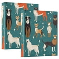 thumbnail image 1 of Cute Dogs Hardcover 3 Ring Binder 1.5 inch Round Rings with Interior Pockets Binders Organizer Office School 2 Pack, 1 of 9