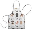 thumbnail image 1 of Cute Dogs Kids Aprons for Girls and Boys,Adjustable Neck Strap Toddler Aprons for Kids Cooking Baking, 1 of 7