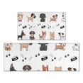 thumbnail image 1 of Cute Dogs Kitchen Rugs Sets Of 2,Anti Fatigue Kitchen Mat Rugs Non Slip Washable,Decorative Kitchen Floor Mats for Kitchen,Sink,Laundry,17"x30"+17"x47", 1 of 7