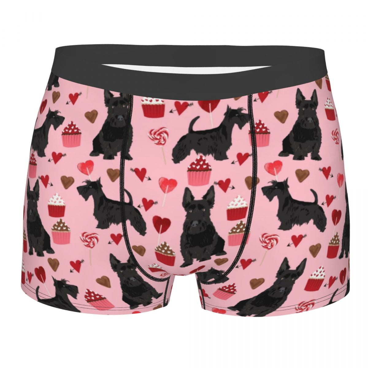 Cute Dogs Scottish Terrier Print Boxer Shorts For Men 3D Printed Male ...