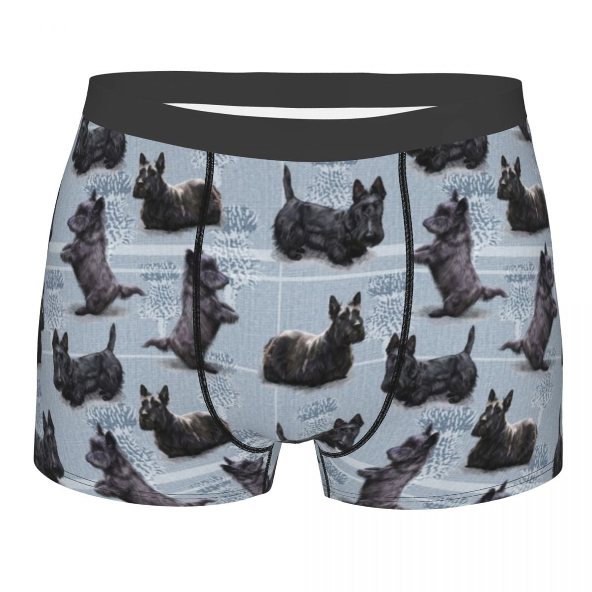 Cute Dogs Scottish Terrier Print Boxer Shorts For Men 3D Printed Male ...