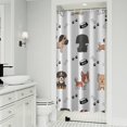 thumbnail image 1 of Cute Dogs Shower Curtain 36"x72" ,Bathroom Decorative Shower Curtains Set with 12 Hooks,Modern Waterproof Washable Shower Curtain, 1 of 6
