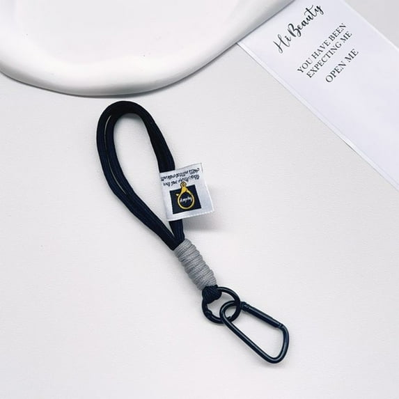 Cute Doll Car Hanging Strap, Rearview Mirror Decoration Lanyards for Doll Fans & Toy Collectors Practical Mirror Car Accessories Rope Home Office Room Bag Decor(Black)