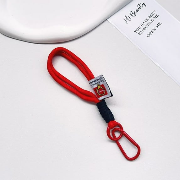 Cute Doll Car Hanging Strap, Rearview Mirror Decoration Lanyards for Doll Fans & Toy Collectors Practical Mirror Car Accessories Rope Home Office Room Bag Decor(Red)