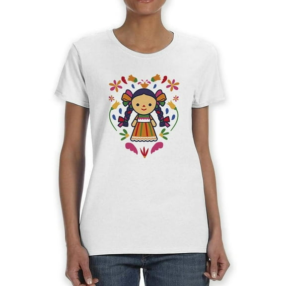 Cute Doll T-Shirt Women -Smartprints Designs, Female Small