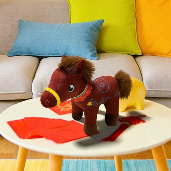 Cute Doll Toy, Gaqring Soft Plush Baby Horse Doll For Sleep Companion, Auspicious Year Of The Horse Gift With Meaning, Brown
