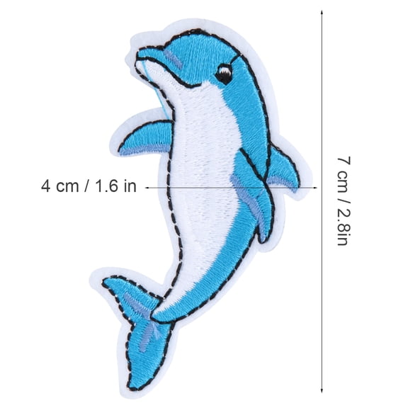 Cute Dolphin Cloth Patches, Cover Blemishes  Add Style To Clothing, Easy To Apply