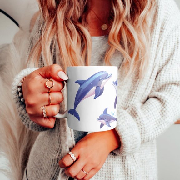 Cute Dolphin Mug, Dolphins Mug, Dolphin Gift Mug, Dolphins Gift, Dolphin Lover Gift, Dolphin mug her him, Dolphin Mug, Animal Mug.