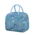 thumbnail image 1 of Cute Dolphin and Whale Cartoon Insulated Lunch Tote, Reusable Thermal Lunch Bag with Tropical Marine and Ocean Life Designs, Perfect for School and Work Lunch, 1 of 7