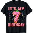 thumbnail image 1 of Cute Donut It's my 7th Birthday Shirt Sweet 7 yrs Kids Gift T-Shirt, 1 of 4