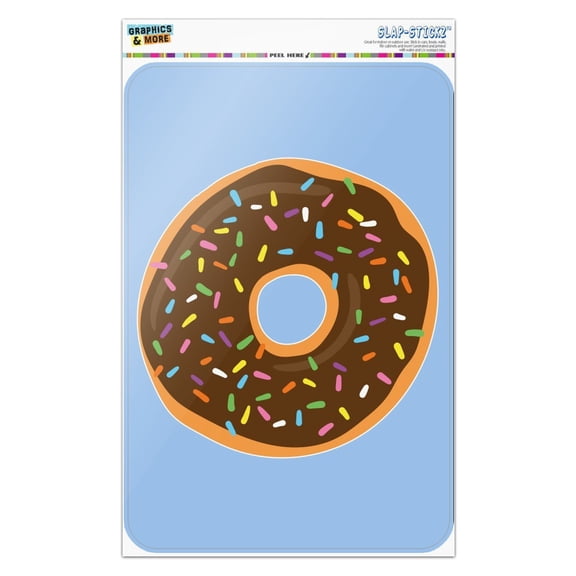 Cute Donut with Sprinkles Chocolate Icing Home Business Office Sign