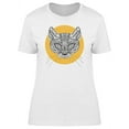 thumbnail image 1 of Cute Doodle Cat T-Shirt Women -Image by Shutterstock, Female x-Large, 1 of 2