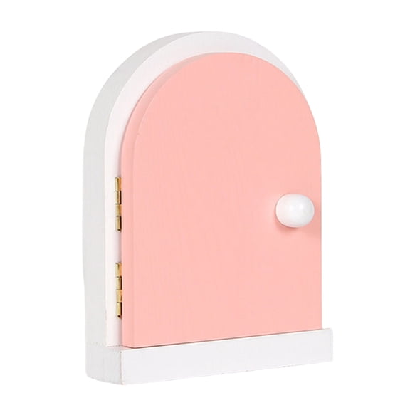 Cute Door Shape Wood Outlet Cover Plate Handcrafts Childproofing Switches Guard