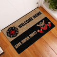 Cute Doormat Indoor Cool Home Come Home Safe Firefighter Funny
