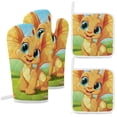 thumbnail image 1 of Cute Dragon Baby Oven And Pot Holders Sets, Heat Resistant Pads Kitchen Decor for Cooking Baking BBQ Grilling, Christmas Kitchen Gifts, 1 of 6