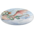 thumbnail image 1 of Cute Dragon Baby Round Small Area Rug, Print Non Slip Washable Floor Mat, Soft Throw Rug for Living Room, Powder Room Entryway, Bathroom, Bedside, 1 of 7