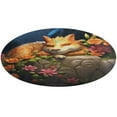 thumbnail image 1 of Cute Dragon Baby Washable Round Rug -Circle Area Rugs for Nursery Bedroom, Vintage Non Slip Non Shedding Low Pile Carpet for Living Room Coffee Table Entryway, 1 of 7