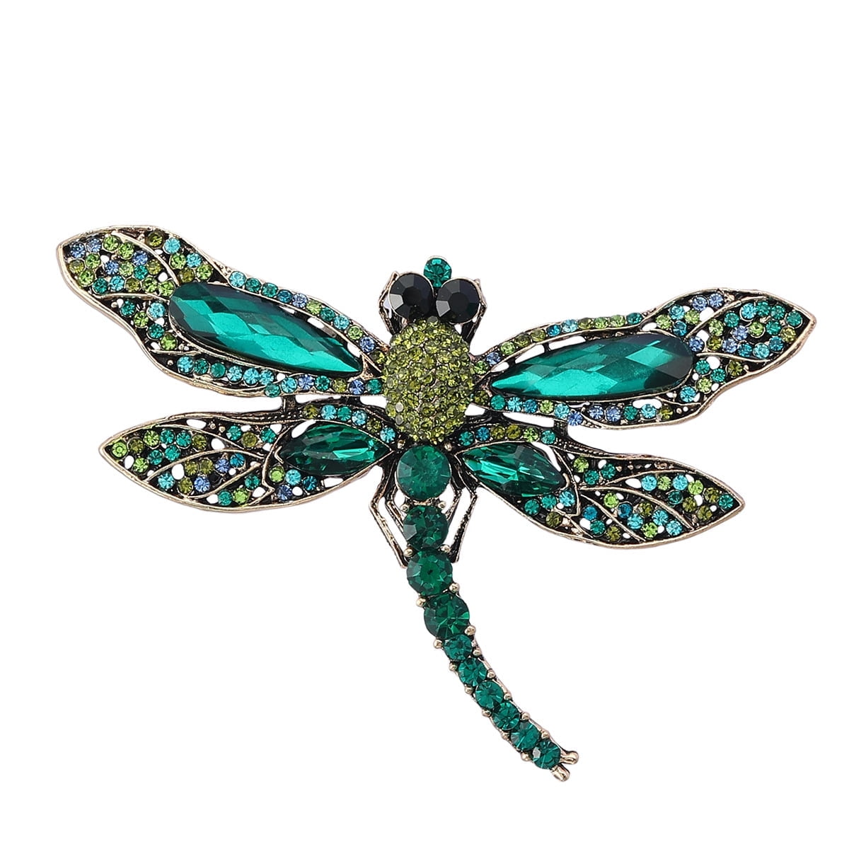 Aazon.co: ETHOON Dragonfly Brooch Rhinestone Crystal Brooch Anials