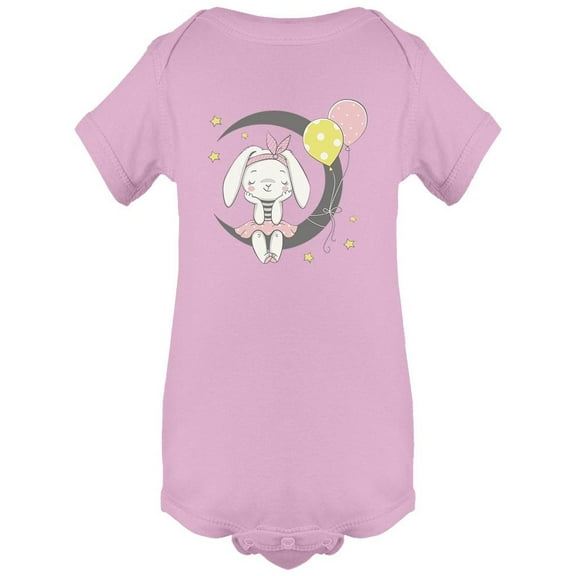 Cute Dreaming Bunny Girl Bodysuit Infant -Image by Shutterstock, 24 Months