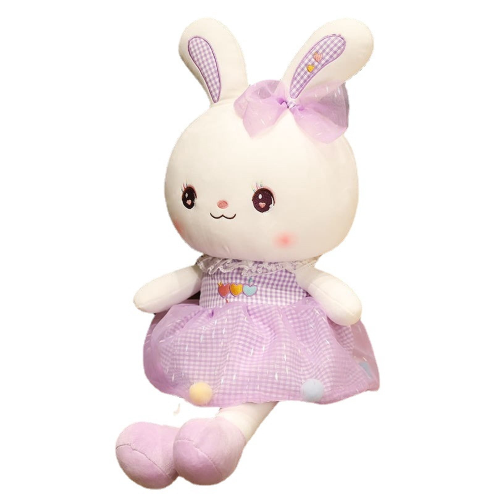 Cute Dress Bunny Plush Toy Soft Stuffed Rabbit Doll Gift Plush Animal Toy Decoration