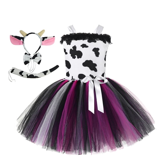 Cute Dresses For Girls Fashion Sleeveless Animal Desgin Pageant Party Evening Performance For Clothes Flower Girl Dress Size 2-3T