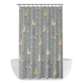 thumbnail image 1 of Cute Duck Daisy Shower Curtain - Water Repellent Fabric Shower Curtains Washable, Summer Spring Floral Blue Decorative Polyester Cloth Bathroom Curtains Modern Bath Decor 36"x72", 1 of 8
