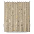 thumbnail image 1 of Cute Duck Daisy Shower Curtain - Water Repellent Fabric Shower Curtains Washable, Summer Spring Floral Sage Beige Decorative Polyester Cloth Bathroom Curtains Modern Bath Decor 72"x84", 1 of 8
