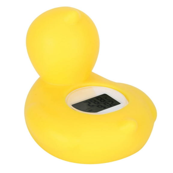 Cute Duck Floating Pool Bath Thermometer, Water Temp Timer, Safe Baby Bathing, 0,60