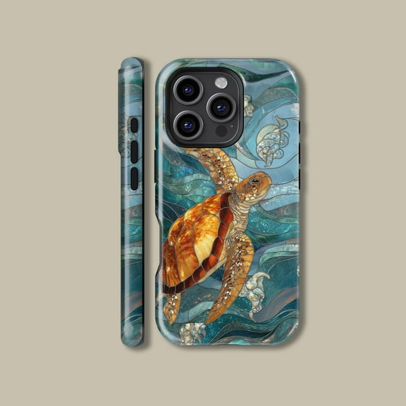 Cute Duck Floral Mosaic Pattern Case for iPhone Samsung Ocean