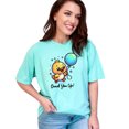 thumbnail image 1 of Cute Duck Holding Balloon Graphic Tee, Funny Duck Cartoon T-Shirt, Quack You Up Design, Adorable Duckling Shirt, Animal Lover Gift,, Chalky Mint Comfort Colors T-Shirt, Medium, 1 of 1