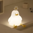 thumbnail image 1 of Cute Duck Led Night Light USB Rechargeable Nightlights Silicone Lamp Touch Switch Children Kid Bedroom Decoration Birthday Gift, 1 of 4