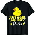 thumbnail image 1 of Cute Duck Lover Just A Girl Who Loves Ducks T-Shirt, 1 of 5