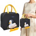 thumbnail image 1 of Cute Duck Lunch Bag Kawaii Lunch Box Insulated Bag Reusable Tote Bags for Hot or Cold Work, Picnic, Travel, 1 of 7
