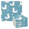 thumbnail image 1 of Cute Duck Pattern Dish Towels 6 Pack Kitchen Cleaning Dish Cloths Absorbent Reuseable Cleaning Cloths 11'' x 11'', 1 of 9