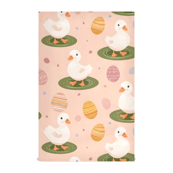Cute Duck Pattern Kitchen Towels Waffle Weave Decorative Tea Towels Multi Use Dishcloths 28x18in