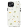 thumbnail image 1 of Cute Duck Pattern Phone Case, Pastel Kawaii Farm Animal iPhone Cover, Aesthetic Cottagecore Lemon and Chick Print Protective Case for iPhone 16 15 14 13 12 11, 1 of 6
