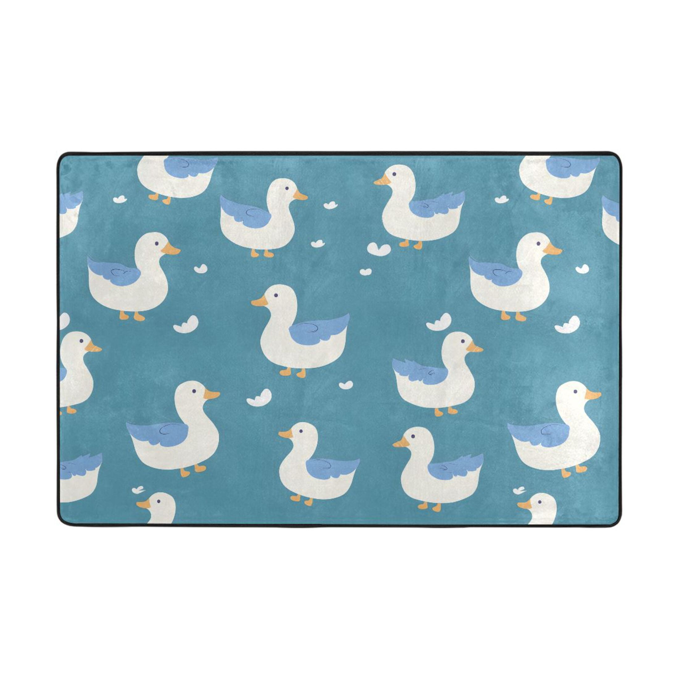 Pink Duck Rug Cute Duck Pattern Rug 36x24in Memory Foam Absorbent Non Slip Plush for ...